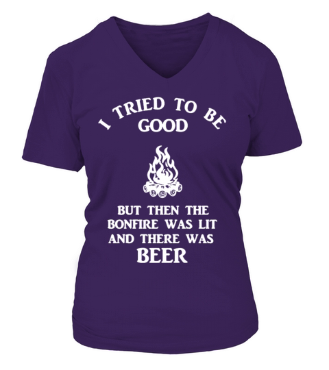Beer and Camping Shirt Women's V-Neck T-shirt