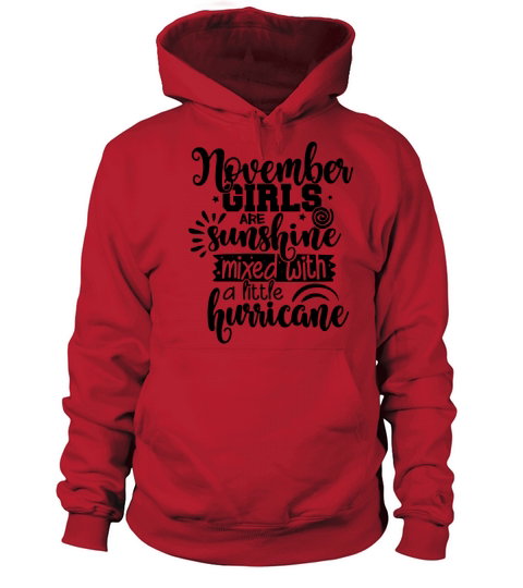 November Birthday Girl Sunshine And Hurricane Men's Hoodie