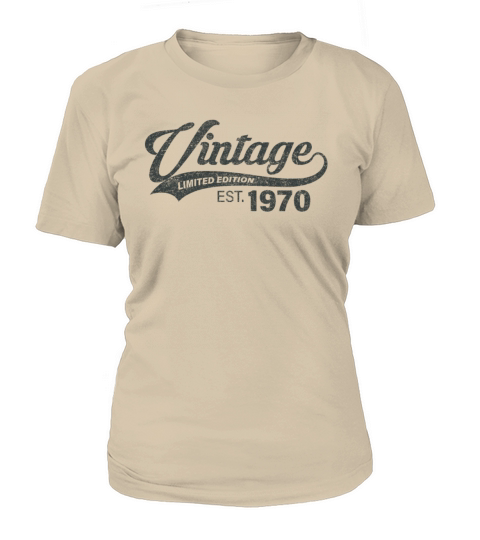 Cool Vintage 1970 51st Birthday Gift for Men Women Women's T-Shirt