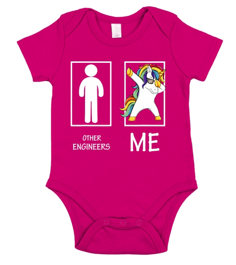 Other Engineers Me Unicorn Dabbing shirt - Coffee Mug (colored) Short Sleeve Baby One-Piece