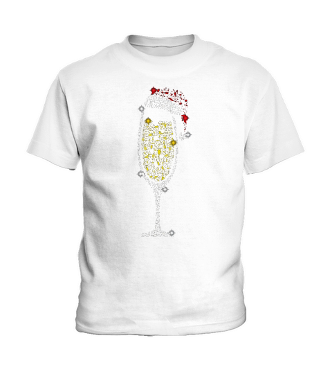 CHAMPAGNE WINE CHRISTMAS - Unisex Long Sleeve Kids T-Shirt