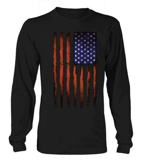 American flag Patriotic Vintage Women's Long Sleeve