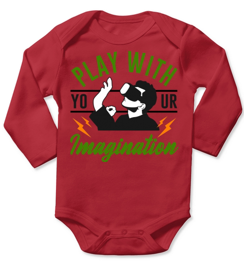 Play with Your Imagination Long Sleeve Baby One-Piece