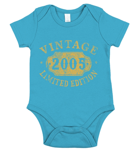 vintage 2005 limited edition black for mens or wom Short Sleeve Baby One-Piece