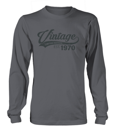 Cool Vintage 1970 51st Birthday Gift for Men Women Men's Long Sleeve