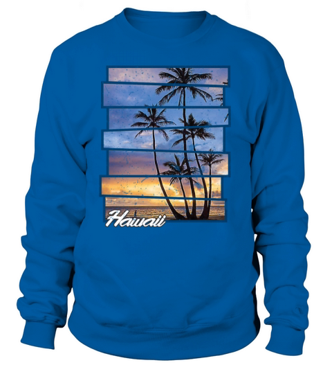 Hawaii Beach Hawaiian Sunset Retro Photo Island Women's Sweatshirt