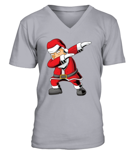 Dabbing Santa Claus Men's V-Neck T-shirt