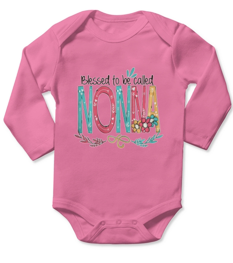 Blessed to be called Nonna Mother day Long Sleeve Baby One-Piece