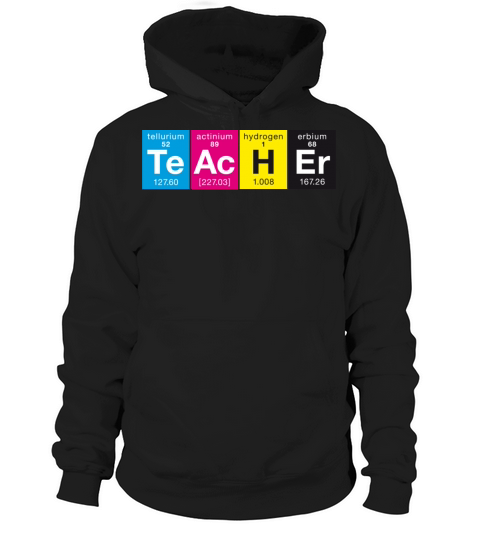 Elementary TeAcHEr CMYK colors style Women's Hoodie