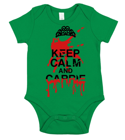 keep calm Short Sleeve Baby One-Piece