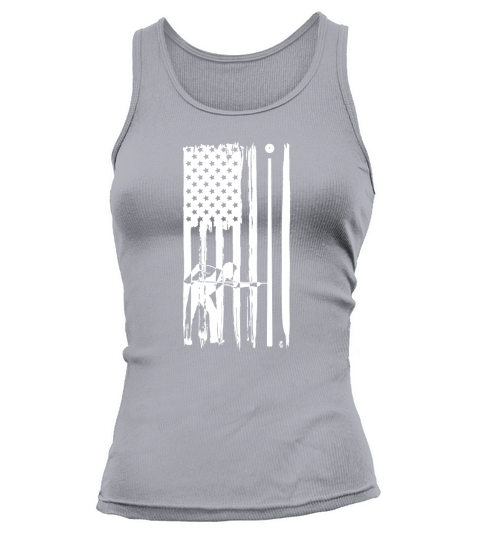 Billiard Pool Player American USA Flag Tank top Woman
