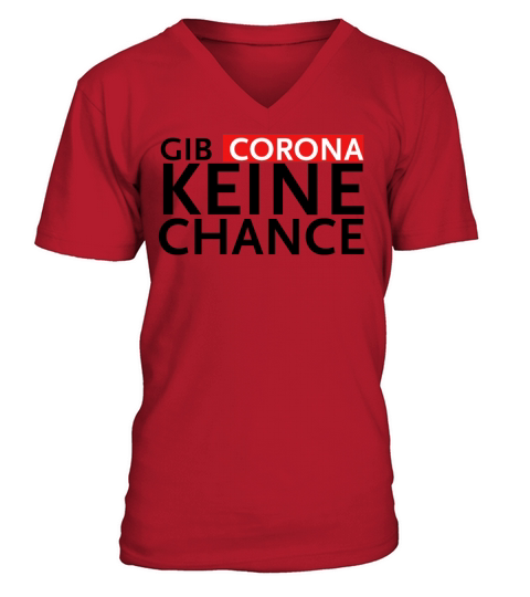 Gib Corona keine Chance Men's V-Neck T-shirt