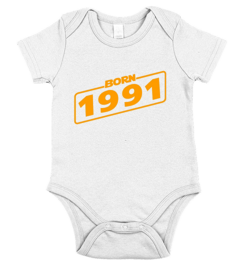 Birthday present Born 1991 Year Short Sleeve Baby One-Piece