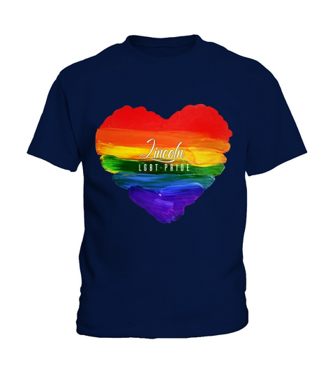 Lincoln LGBT Pride Watercolor Kids T-Shirt