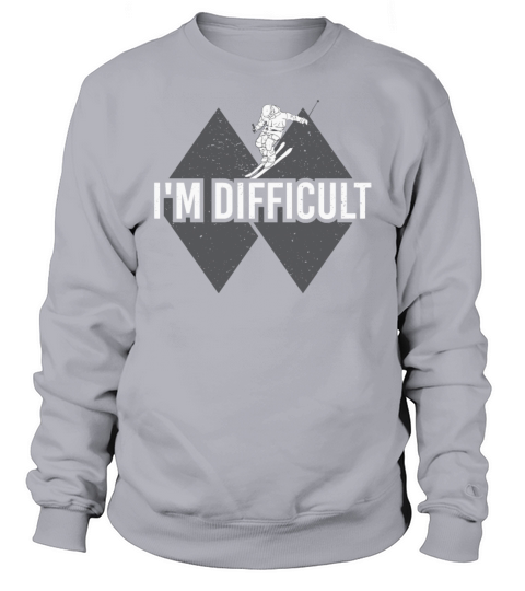 Im Difficult Double Black Diamond Skiing Women's Sweatshirt