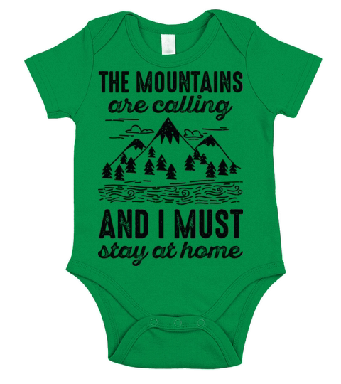 Stay Home Mountains Short Sleeve Baby One-Piece