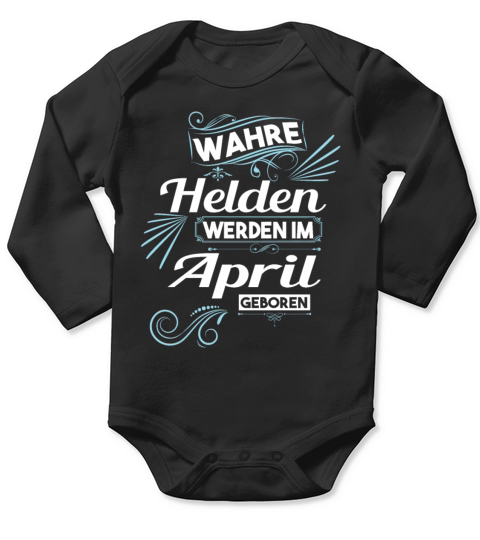 Birthday hero April month of birth Long Sleeve Baby One-Piece