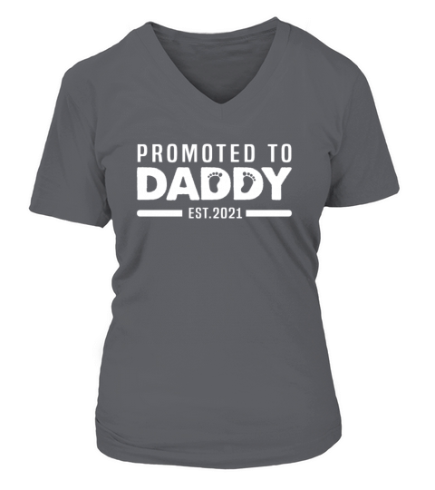 Promotet to Daddy 2021 - Dad Father Gender Reveal Women's V-Neck T-shirt