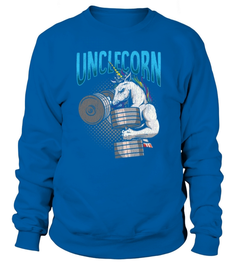 Cool Unicorn Uncle Weightlifting Gym Workout Women's Sweatshirt