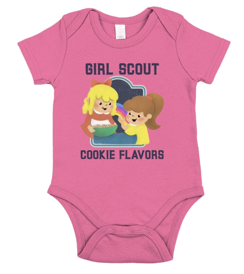 Girl Scout Cookie Flavors Short Sleeve Baby One-Piece