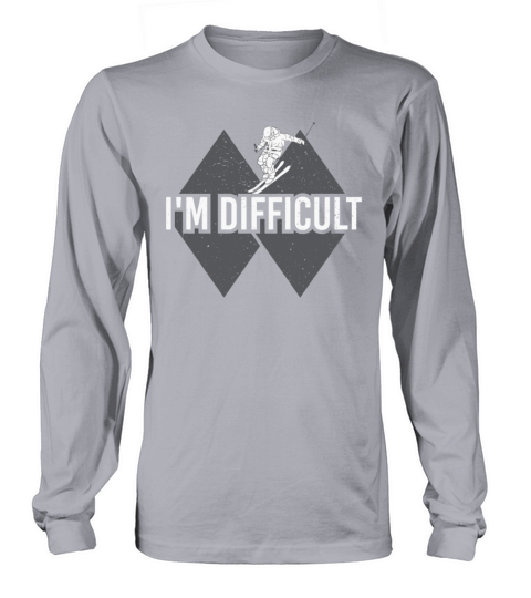 Im Difficult Double Black Diamond Skiing Long sleeved Unisex