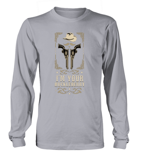 Im Your Huckleberry Vintage Cowboy Say When Women's Long Sleeve