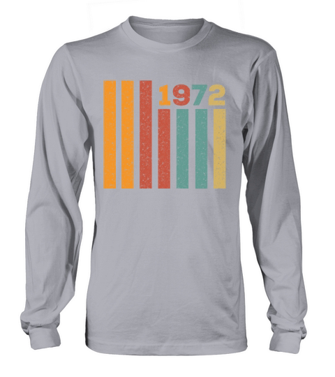 Vintage 1972 birthday men women Men's Long Sleeve