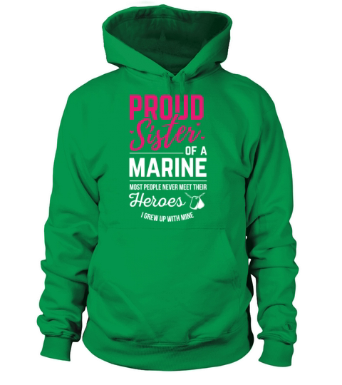 Proud Sister Of A Marine Veterans Women's Hoodie
