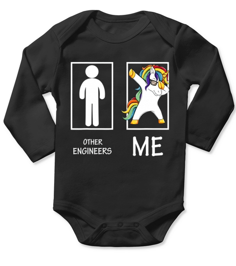 Other Engineers Me Unicorn Dabbing shirt - Coffee Mug (colored) Long Sleeve Baby One-Piece