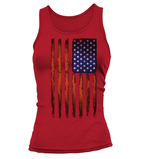 American flag Patriotic Vintage Women's Tank Top