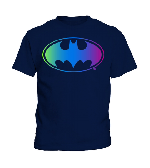 Batman Neon Logo Colors Kids T-Shirt