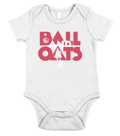 Ball & Oats Licensed by Alabama Basketball Shirt Short Sleeve Baby One-Piece
