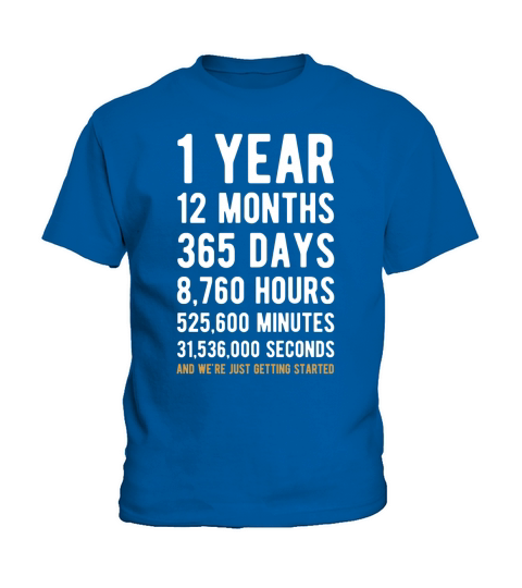 1st Anniversary Gift T Shirt One Year Marriage Tee Kids T-Shirt