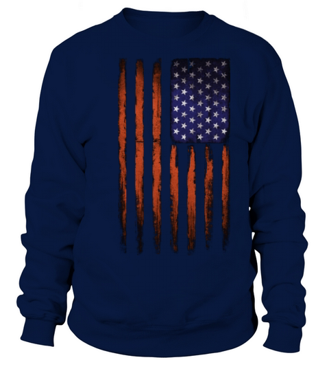 American flag Patriotic Vintage Men's Sweatshirt