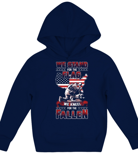 Memorial - Stand for the flag - American Kids Hoodie