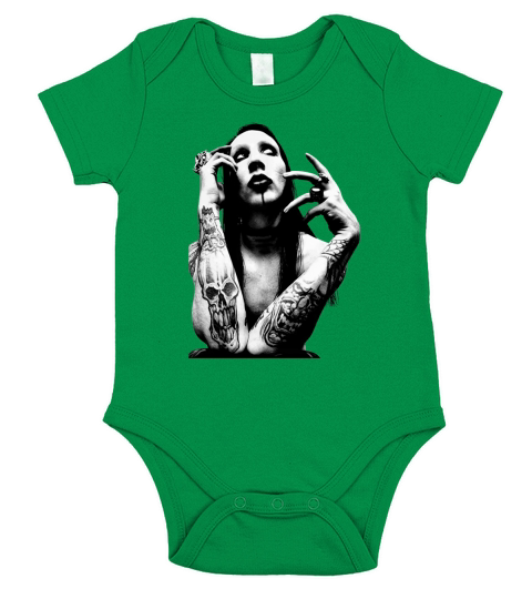 Aebipo Marilyn Manson Short Sleeve Baby One-Piece