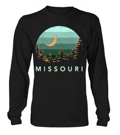 Missouri Vintage Sunset Outdoors Hiking Souvenir Women's Long Sleeve