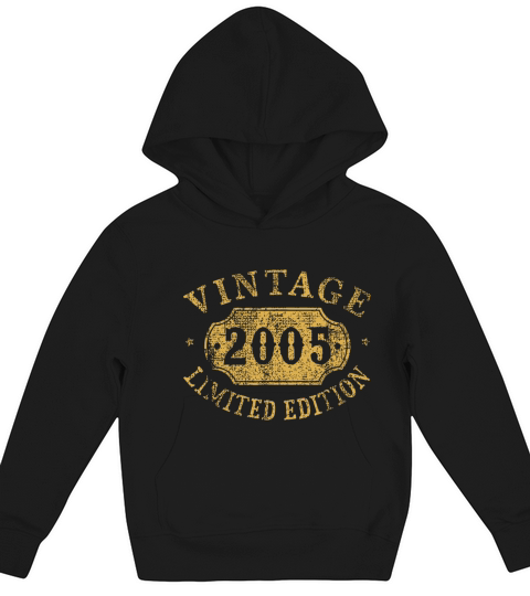vintage 2005 limited edition black for mens or wom Kids Hoodie