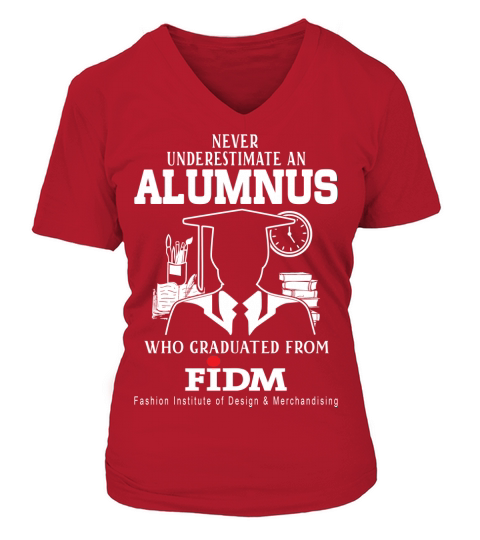 never  underestimate an old man alumnus who graduated from FIDM V-neck T-Shirt Woman