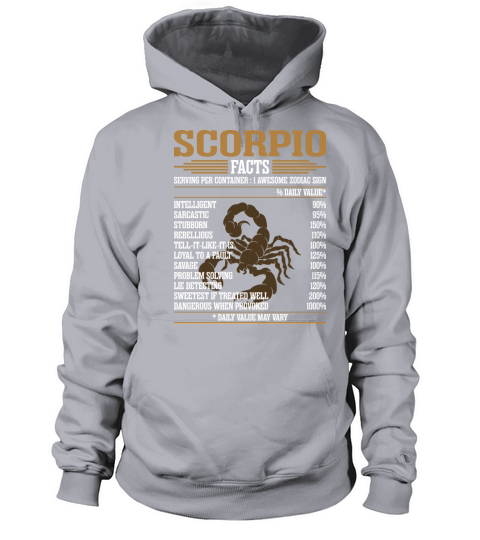 Zodiac Scorpio Facts Tshirt Women's Hoodie