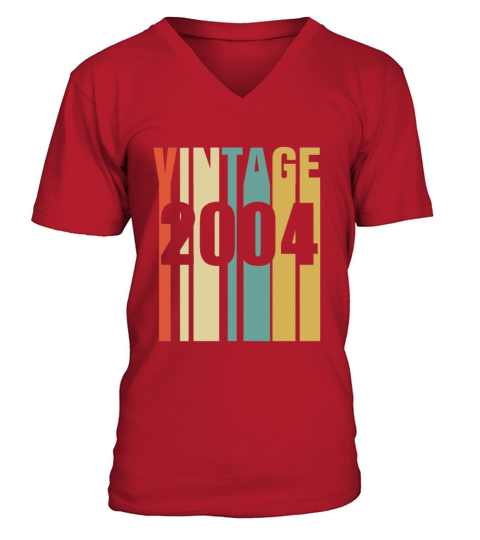 Vintage 2004 Retro Men's V-Neck T-shirt