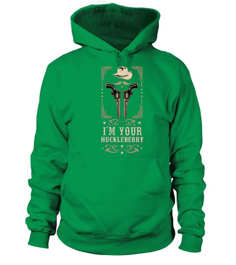 Im Your Huckleberry Vintage Cowboy Say When Men's Hoodie