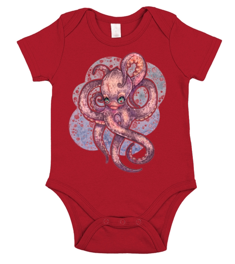 Octopus Short Sleeve Baby One-Piece