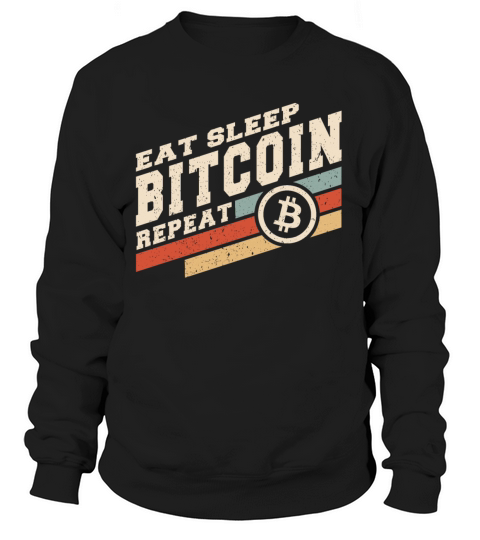 Bitcoin - Retro - EAT SLEEP BITCOIN Women's Sweatshirt