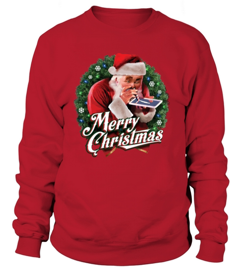 St Nick Santa Snorting Crack Cocaine On Christmas Women's Sweatshirt