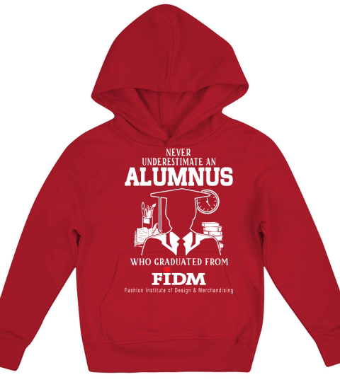 never  underestimate an old man alumnus who graduated from FIDM Kids Hoodie