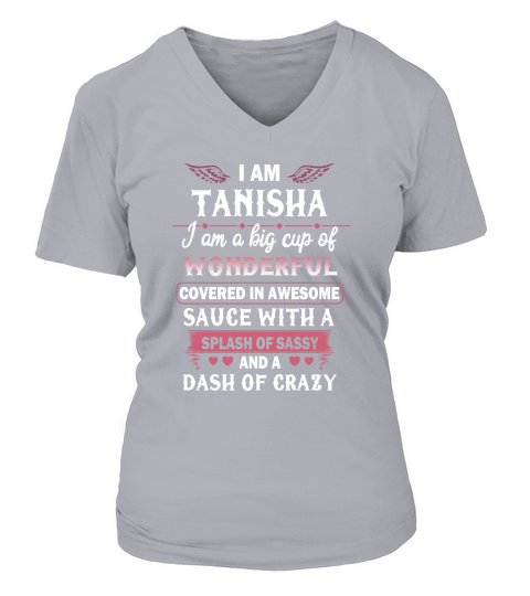 I Am Tanisha V-neck T-Shirt Woman