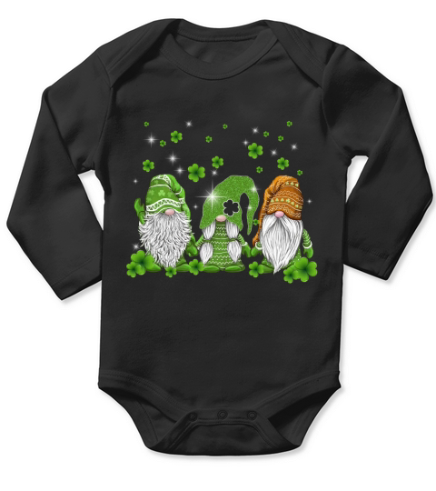 official three gnomes happy St. Patricks Day shirt Long Sleeve Baby One-Piece
