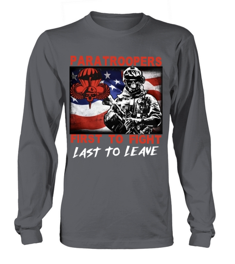 paratroopers first to fight last to leave patrioti Women's Long Sleeve