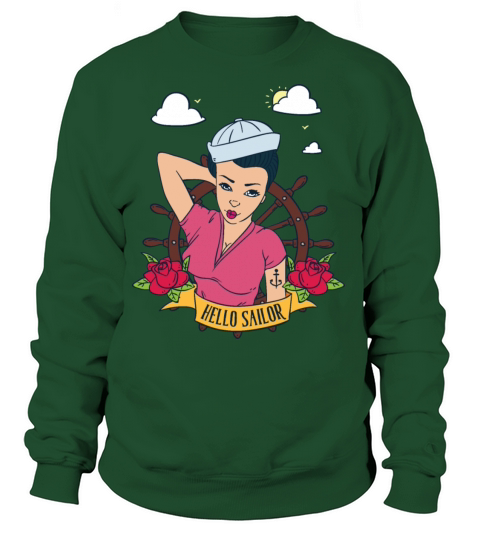 Tattoo Woman Pin Up Women's Sweatshirt